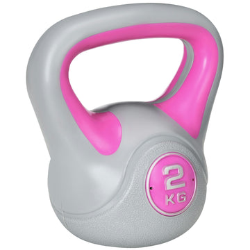 2KG Kettlebell Weight for Home Use – Pink & Grey