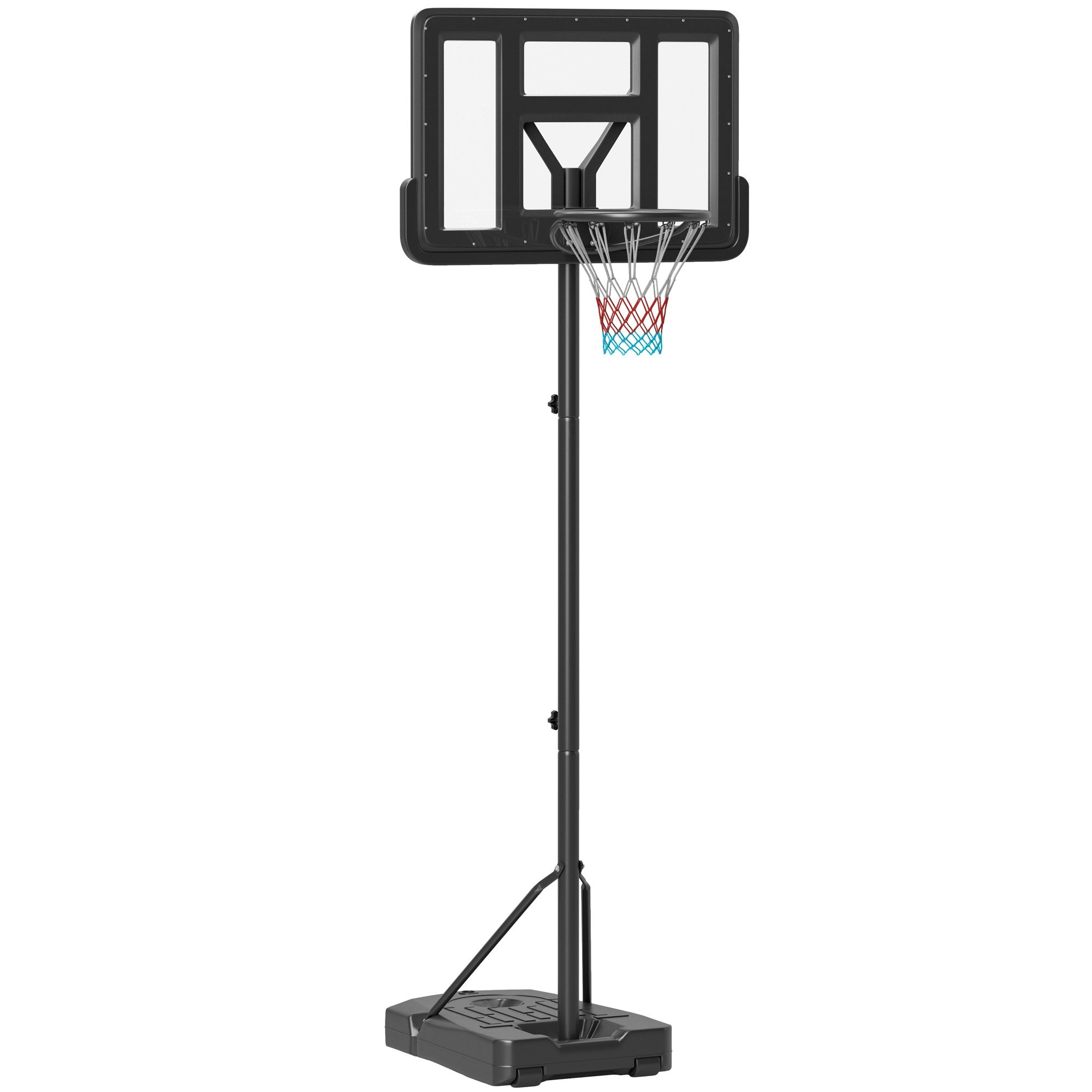 Adjustable Basketball Hoop Set with Backboard & Wheels – 200–305cm